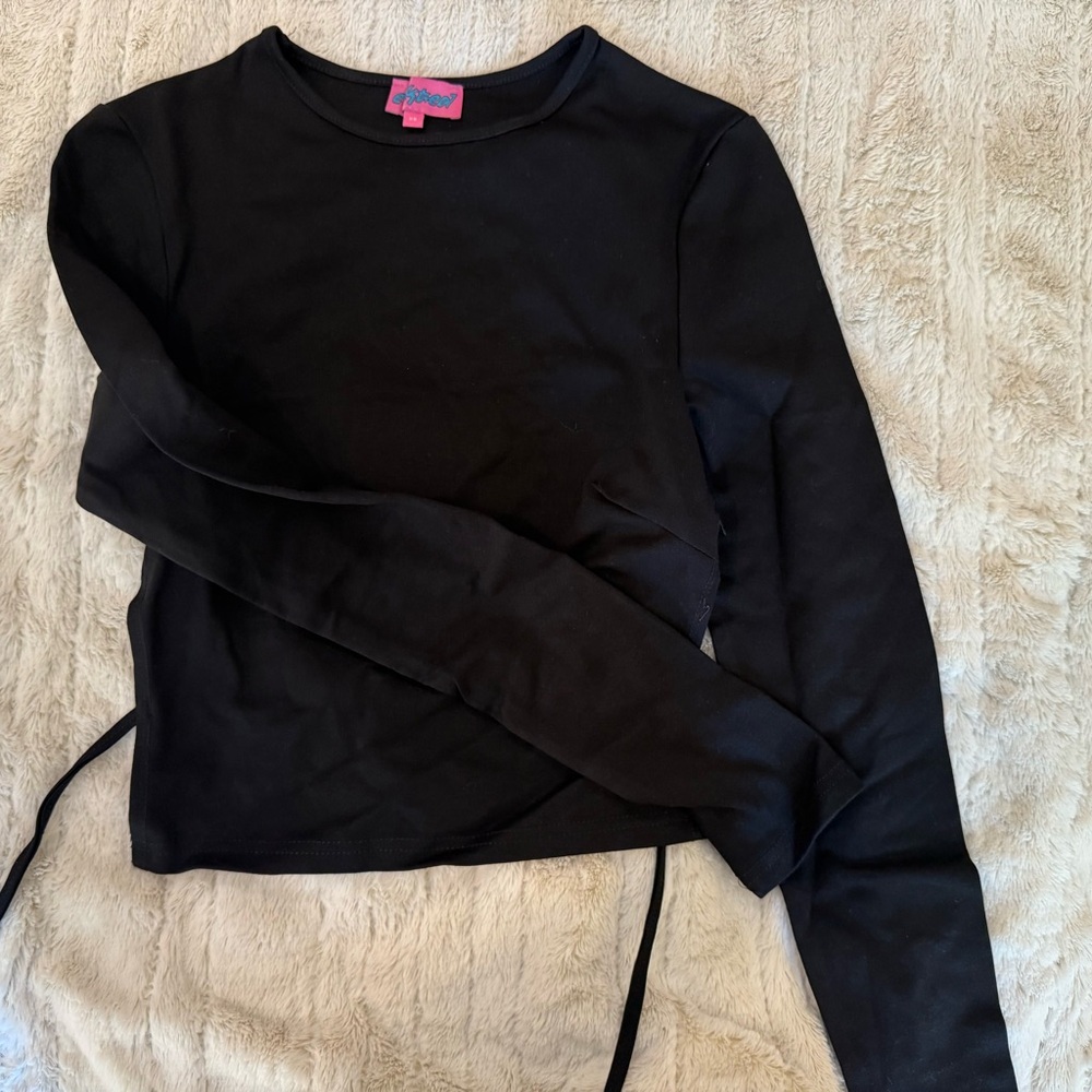 Edikted Black Long Sleeve Top